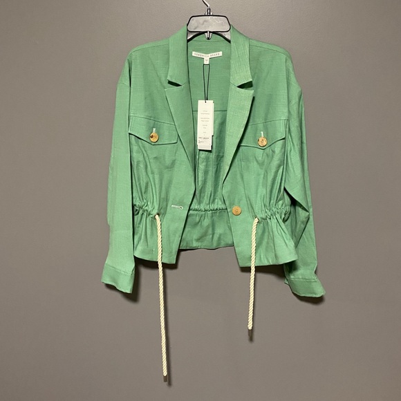 Veronica Beard Magni Drawstring Waist Jacket - Picture 2 of 9